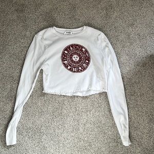 ZODIAC white crop top